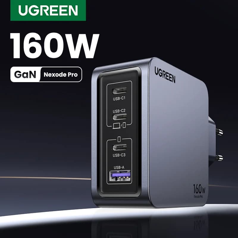 160W GaN USB-C zidni punjač, PD3.1