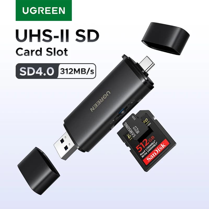 USB-C čitač SD 4.0 kartica, 312MB/s
