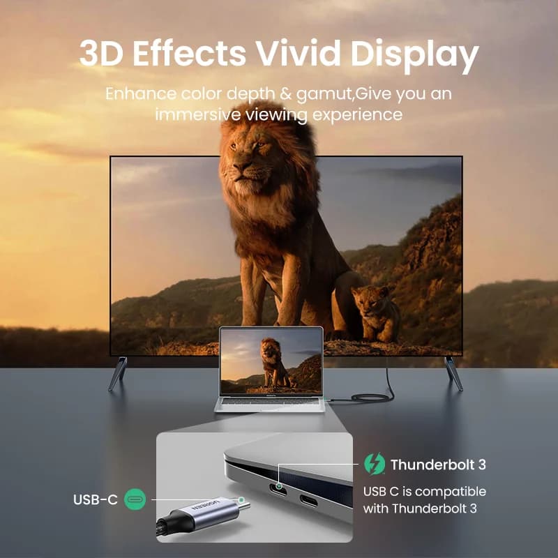 USB-C na HDMI kabel, adapter za video visoke rezolucije 4K