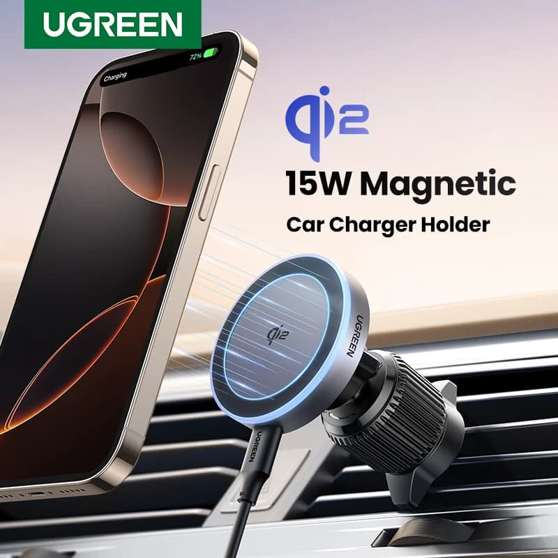 Qi2 15W magnetski bežični punjač za automobil za iPhone