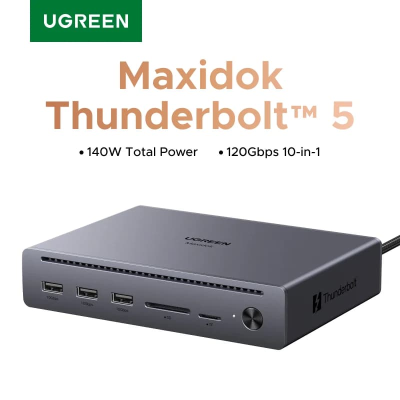 Thunderbolt 5 dokirna stanica 10-u-1 s 120Gbps