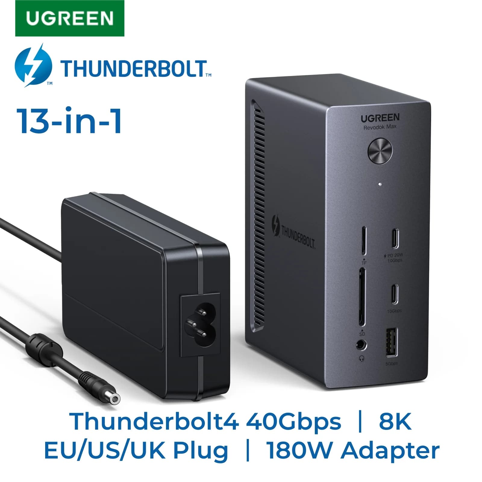 Thunderbolt 4 stanica za spajanje 13-u-1, 40Gbps