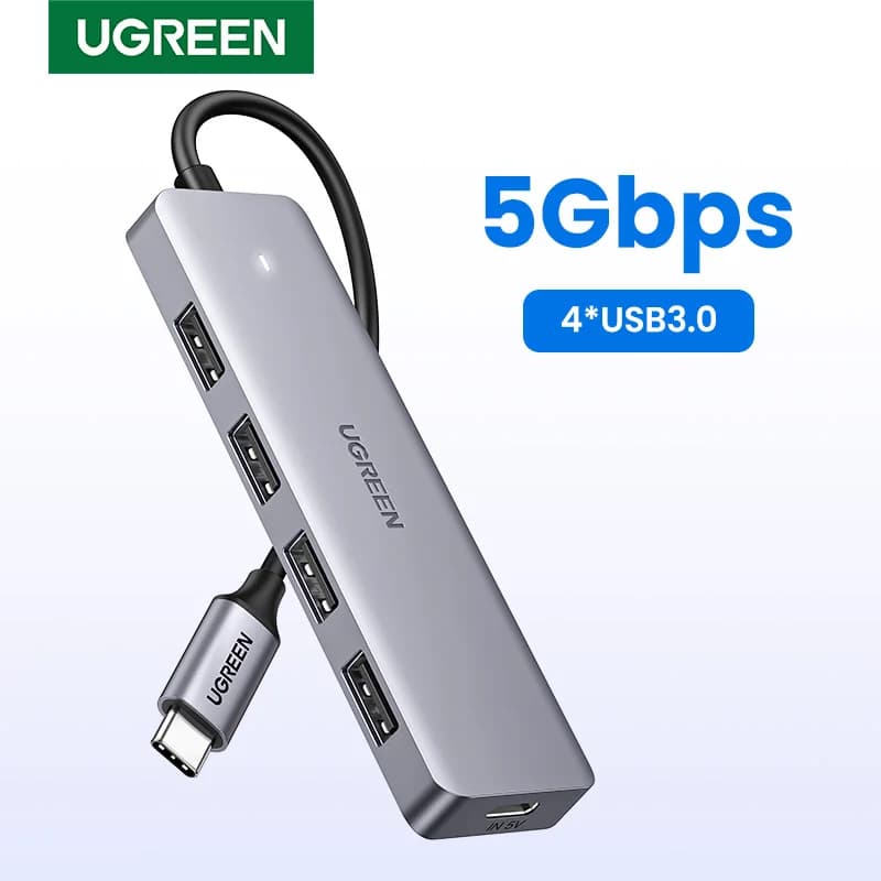 Hub/Splitter 4-Port USB-C na USB 3.0