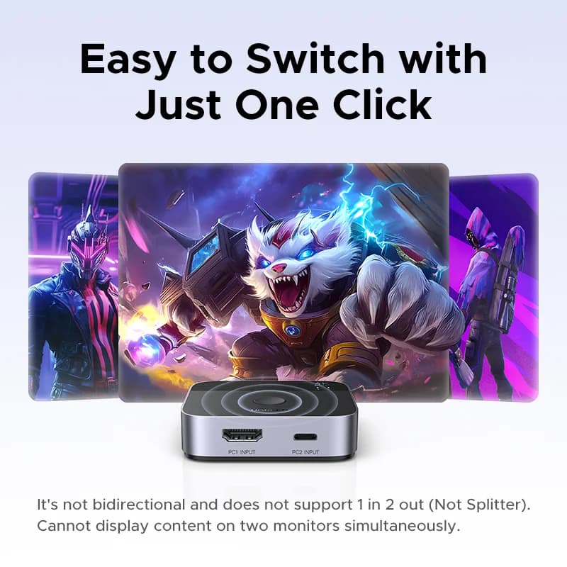 2-u-1 HDMI i USB-C prekidač s podrškom za 4K 60Hz