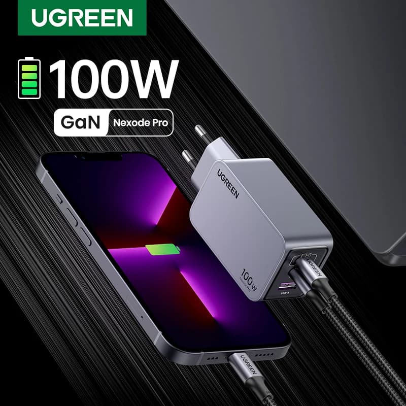 100W GaN USB-C brzi punjač, korejski utikač