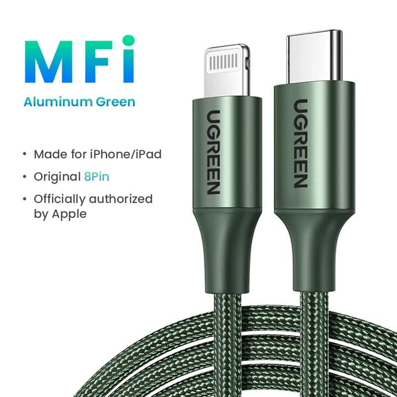 USB-C na Lightning kabel, 20W PD, MFi