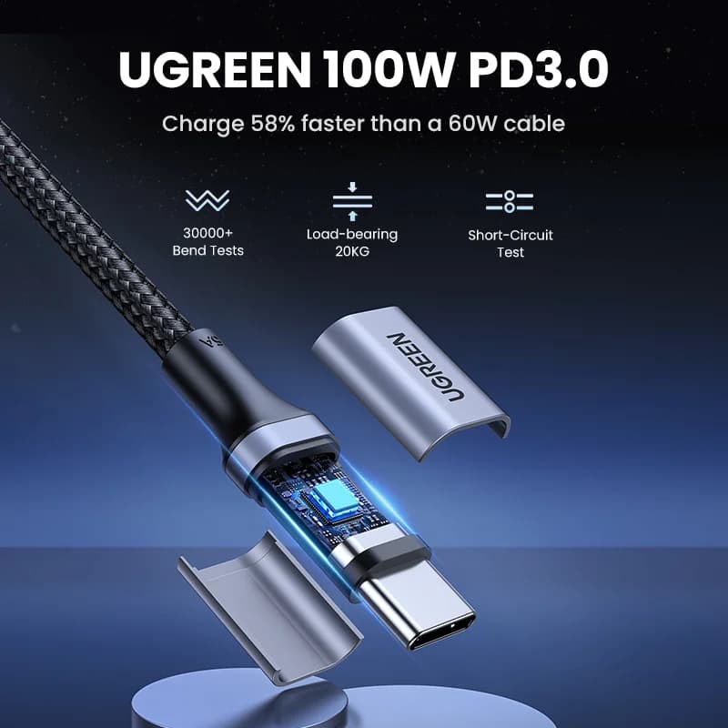 Set od 2 USB-C na USB-C PD kabela 100W