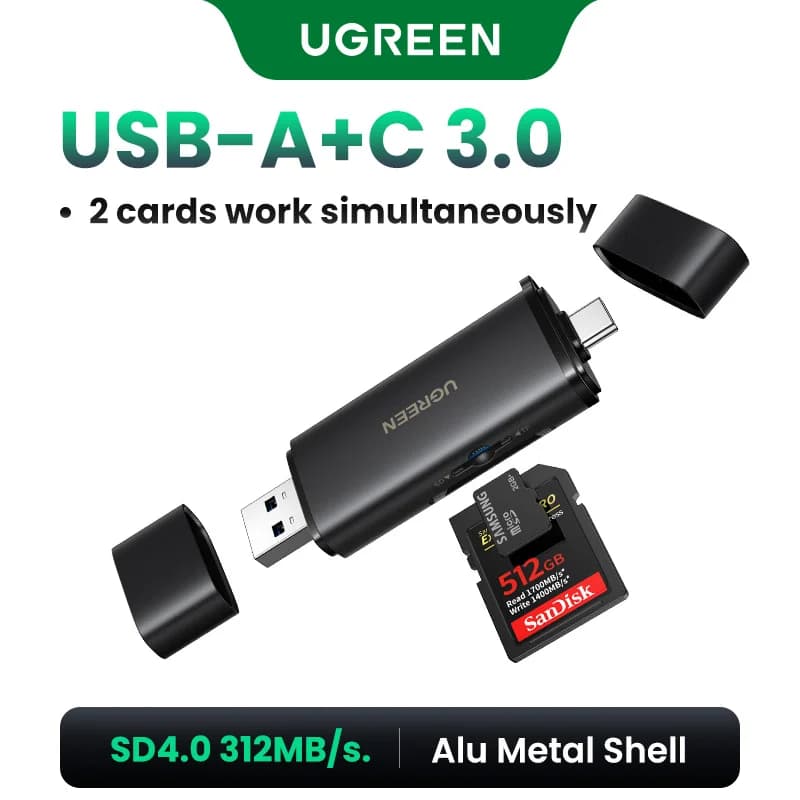 USB-C čitač SD 4.0 kartica, 312MB/s