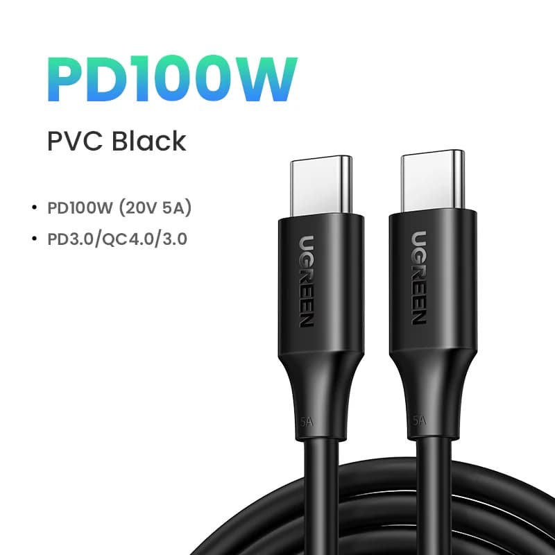 USB-C na USB-C kabel, 100W PD, 5A