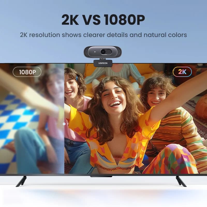 2K HD USB web kamera s dvostrukim mikrofonom