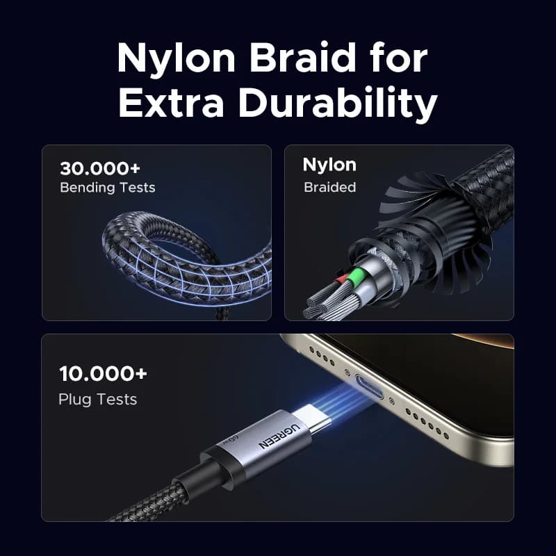 Kabel USB-C na USB-C (2 komada), brzo punjenje 60W PD