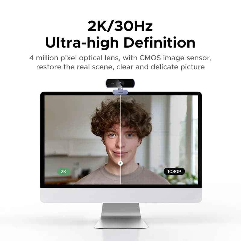 2K HD USB web kamera s automatskom korekcijom svjetla