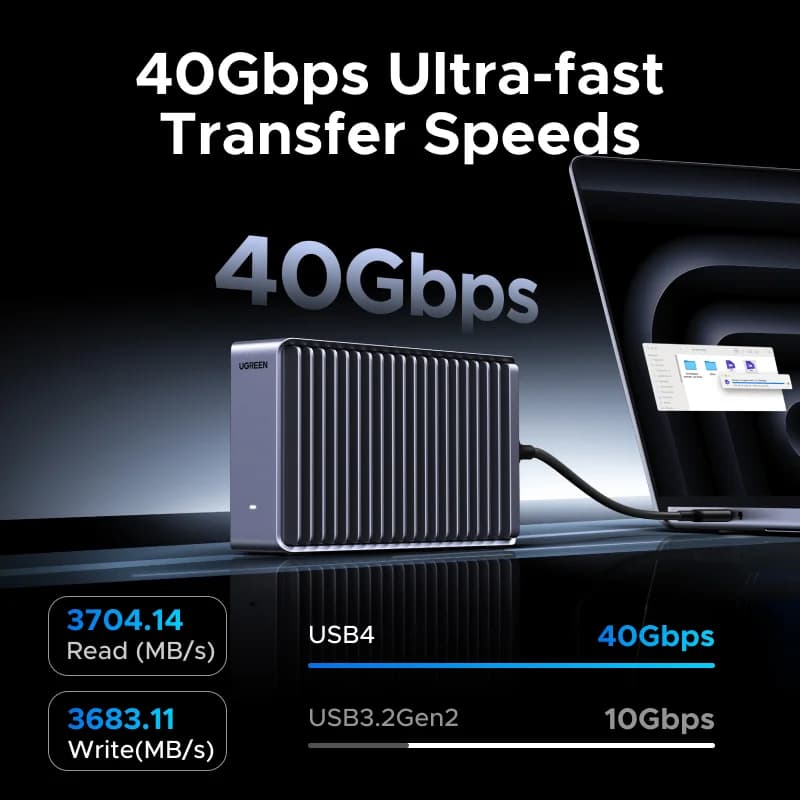USB4 M.2 NVMe SSD kućište, 40Gbps, Thunderbolt