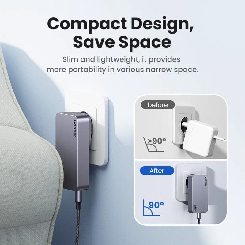 65W GaN USB-C punjač s Quick Charge 4.0