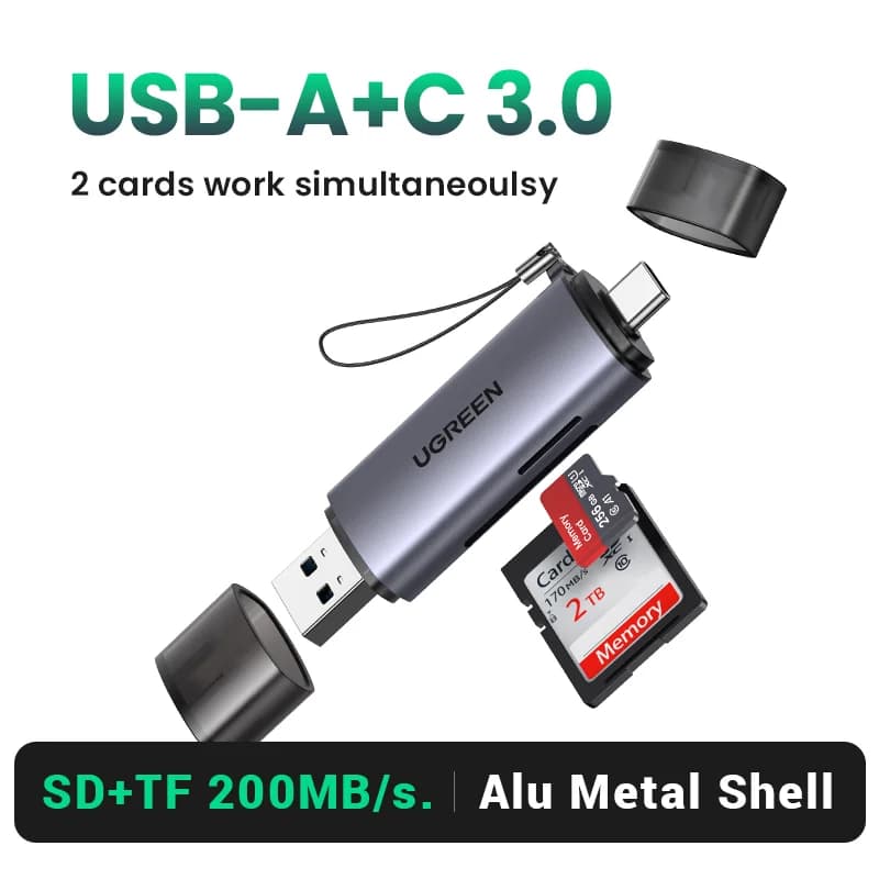 USB 3.0 & USB-C čitač SD/MicroSD kartica